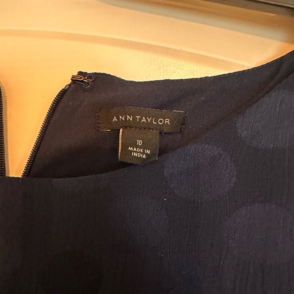 Ann Taylor navy long sleeve dress - Picture 3 of 3